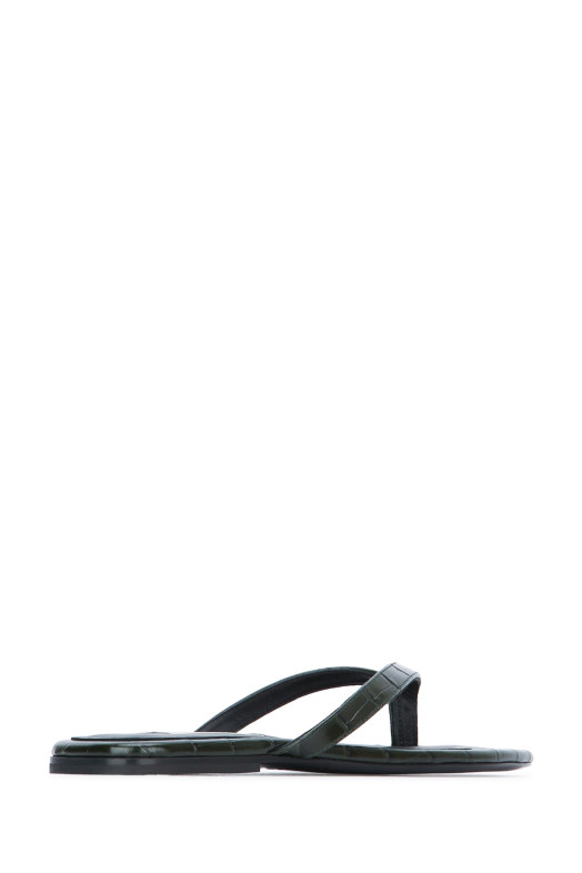 CROCO-EMBOSSED FLIP FLOPS TOTEME (243WAS4557LE0076)