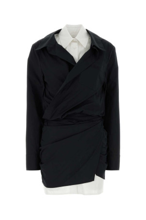 Black stretch poplin mini dress THE ATTICO (260WCA00458CCE002AA)