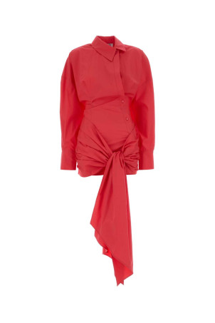Coral poplin shirt dress THE ATTICO (260WCA00464CCC052AA)