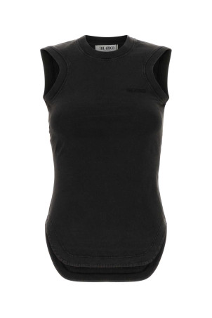 Dark brown cotton tank top THE ATTICO (260WCN00003JJJ025AA)
