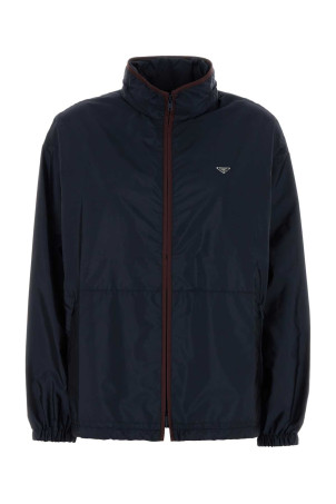Navy blue Re-Nylon windbreaker PRADA (292321SOOO1WQ9)