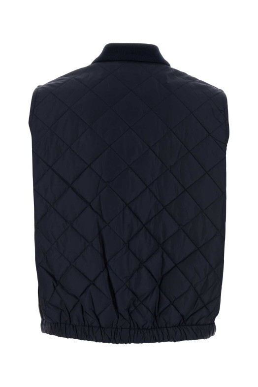 Navy blue Re-Nylon sleeveless jacket PRADA (292328SOOO1WQ9)
