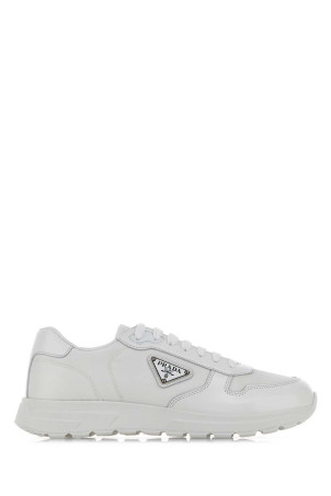 White nylon and leather Prax 2.0 sneakers Black PRADA (2EE443FG0003LF5)
