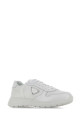 White nylon and leather Prax 2.0 sneakers Black PRADA (2EE443FG0003LF5)
