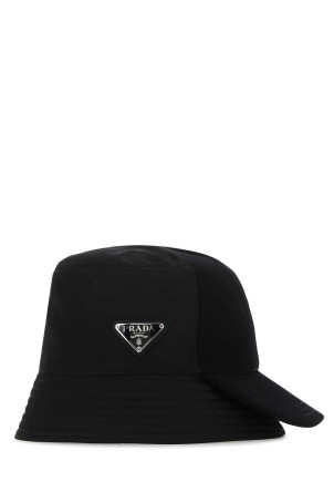 Чорна капелюх з ре-нейлону та габардину, PRADA (2HC2812D0V)