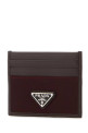 Кожаный визитник темно-коричневого цвета PRADA (2MC0252DW3)