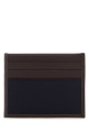 Коричневый кожаный держатель для визиток Blue PRADA (2MC0252DW3)
