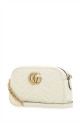 Небольшая сумка через плечо Marmont из кожи цвета слоновой кости GUCCI (447632DTD1T)