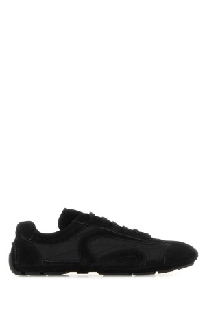 Black suede and Re-Nylon Montecarlo Re-Edition 2005 sneakers Black PRADA (4E1165FG001D7R)