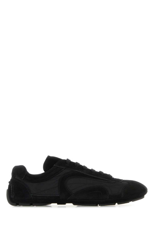 Black suede and Re-Nylon Montecarlo Re-Edition 2005 sneakers Black PRADA (4E1165FG001D7R)