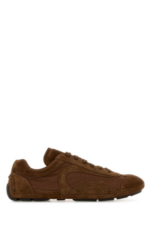 Brown suede and Re-Nylon Montecarlo Re-Edition 2005 sneakers PRADA (4E1165FG001D7R)