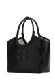 Black leather IVY handbag Black MIU MIU (5BA284VOON2CRW)
