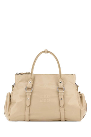 Шкіряна сумочка MIU MIU пісочного кольору (5BA3282A44)