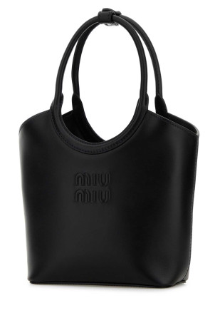 Black leather Ivy handbag Black MIU MIU (5BA330VOLO2E6Y)