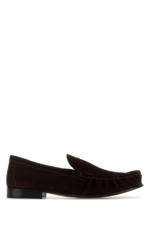 Dark brown suede loafers MIU MIU (5D499EF015054)