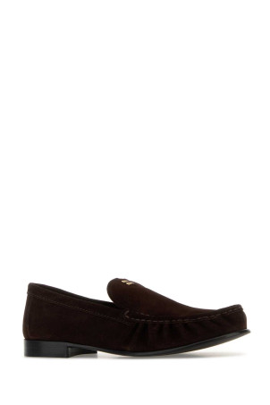 Dark brown suede loafers MIU MIU (5D499EF015054)