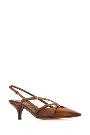 Camel leather pumps MIU MIU (5I013EFM055537)