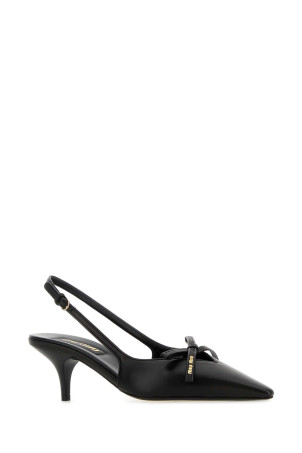 Black leather pumps Black MIU MIU (5I474EF05579N)