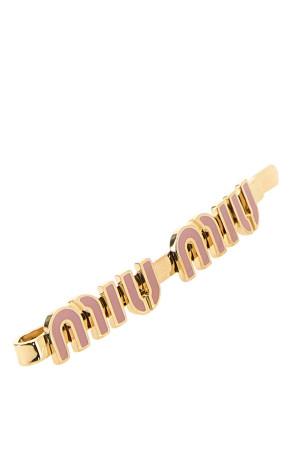 Gold metal hair clip MIU MIU (5IF1462F6T)