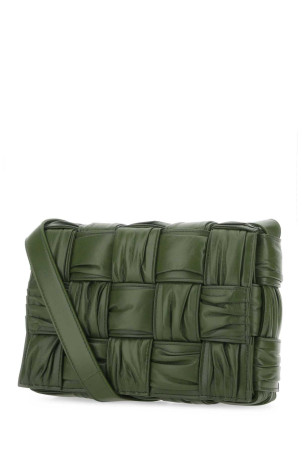 Olive green leather Cassette crossbody bag BOTTEGA VENETA (717089V2FY1)