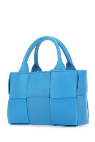 Кожаная сумочка Candy Arco бирюзового цвета от BOTTEGA VENETA (729029VCQC2)