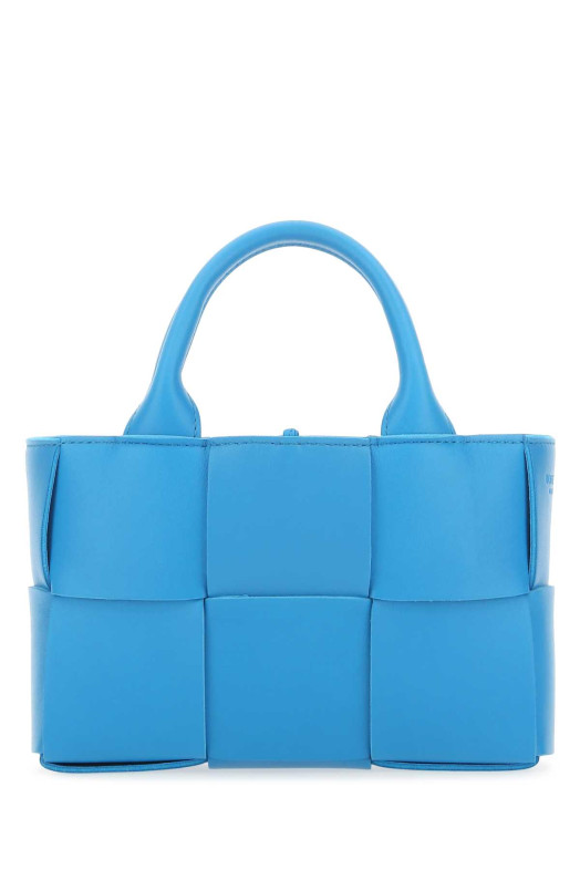 Кожаная сумочка Candy Arco бирюзового цвета от BOTTEGA VENETA (729029VCQC2)