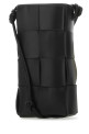 Black leather phone case Black BOTTEGA VENETA (730541VCQC4)