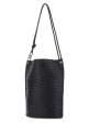 Кожаная сумка через плечо Knot Bucket темно-синего цвета от BOTTEGA VENETA (730715V2E40)