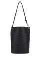 Кожаная сумка через плечо Knot Bucket темно-синего цвета от BOTTEGA VENETA (730715V2E40)