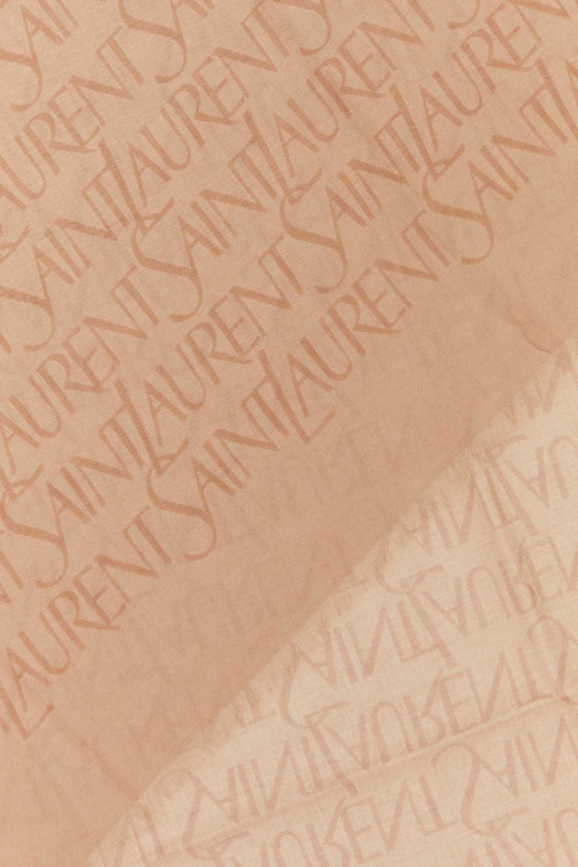 Шарф из смешанного модала с принтом SAINT LAURENT (7476803Y668)