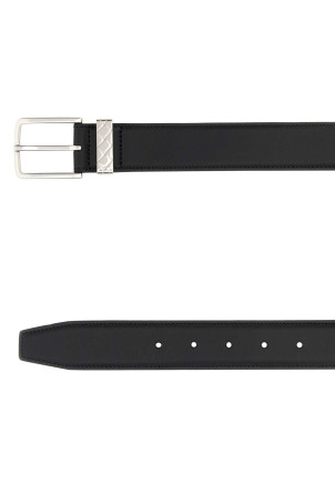 Black leather Intreccio Loop belt BOTTEGA VENETA (793876VALKO)