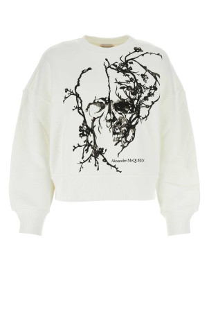 White cotton sweatshirt ALEXANDER MCQUEEN (797767QZAM7)