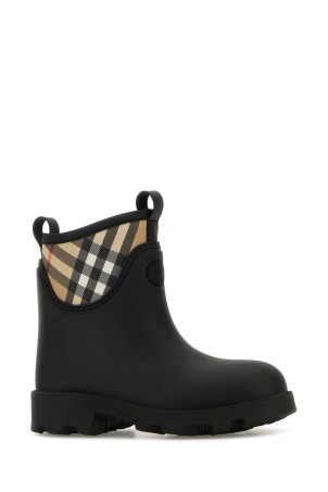 Black rubber Marsh Stamp ankle boots Black BURBERRY (8111712)
