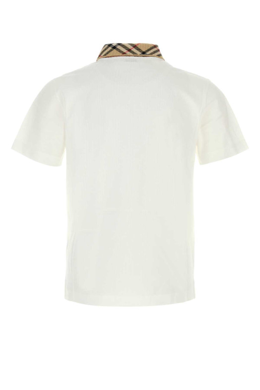White piquet polo shirt BURBERRY (8126966)