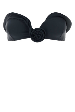 Denim blue stretch nylon bikini top Gray MAGDA BUTRYM (816526)