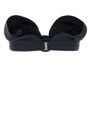 Denim blue stretch nylon bikini top Gray MAGDA BUTRYM (816526)