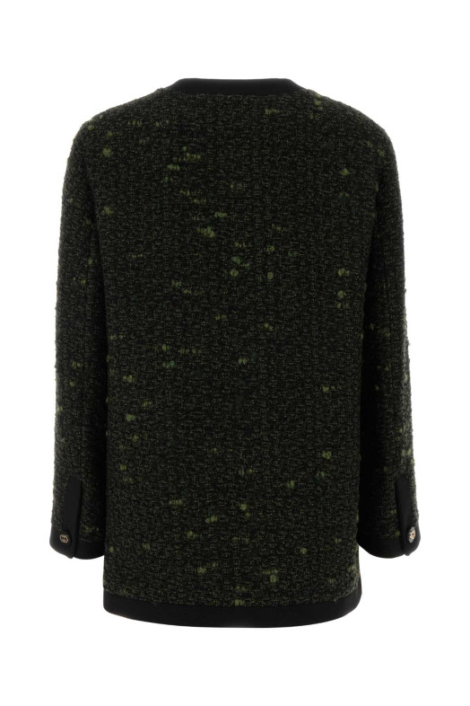 Пальто GUCCI с разноцветной пряжкой (846394ZAUCL)