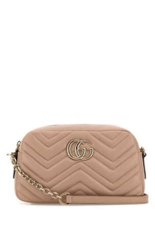 Pink nappa leather GG Marmont crossbody bag GUCCI (855273AAFXD)
