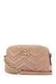 Pink nappa leather GG Marmont crossbody bag GUCCI (855273AAFXD)