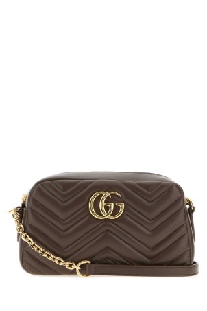 Сумка через плече GUCCI з шкіри «наппа» кольору «муд» із візерунком GG Marmont (855273AAGVX)
