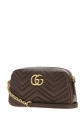 Сумка через плечо GUCCI из кожи наппа цвета «грязь» с узором GG Marmont (855273AAGVX)