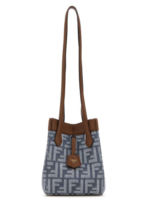 Міні-сумка через плече Origami з вишитою тканиною від FENDI (8BS083AUT4)