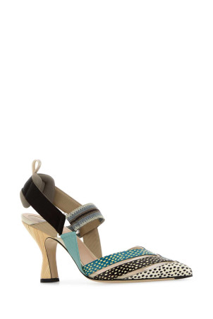 Multicolor leather ColibrÃ¬ pumps FENDI (8J8805AWKF)