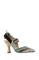 Многоцветные кожаные туфли-лодочки Colibrì от FENDI (8J8805AWKF)