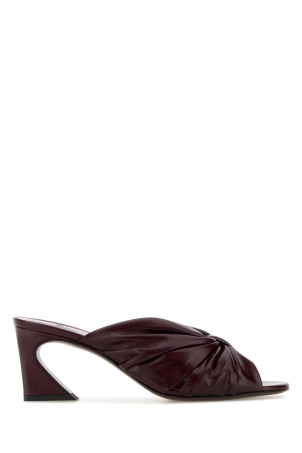 Burgundy leather Fendi Arco mules FENDI (8R8883AYFA)