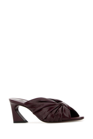 Burgundy leather Fendi Arco mules FENDI (8R8883AYFA)