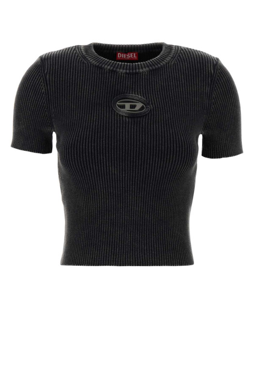 Футболка DIESEL из хлопка цвета «слат» с логотипом M-Anchor (A162490AKBQ)