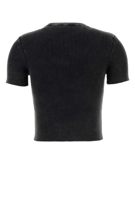 Футболка DIESEL из хлопка цвета «слат» с логотипом M-Anchor (A162490AKBQ)