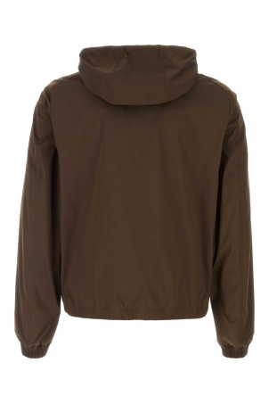 Chocolate stretch polyester Albori jacket MOORER (ALBORITJ)