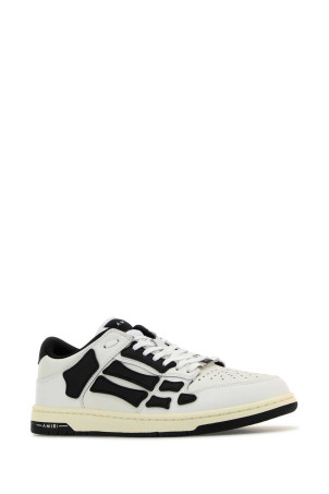 Tow-tone leather Skel sneakers White/Black AMIRI (AMFOSR1047)